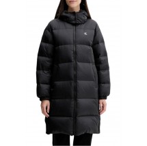 TOMMY JEANS ESSENTIAL MIDWEIGHT LONG PUFFER ΜΠΟΥΦΑΝ ΓΥΝΑΙΚΕΙΟ BLACK