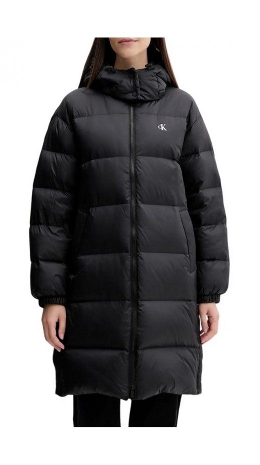 CALVIN KLEIN JEANS ESSENTIAL MIDWEIGHT LONG PUFFER ΜΠΟΥΦΑΝ ΓΥΝΑΙΚΕΙΟ BLACK