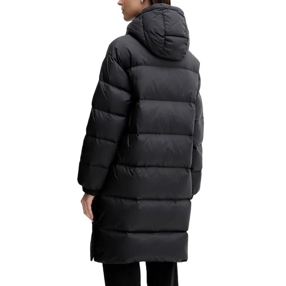 TOMMY JEANS ESSENTIAL MIDWEIGHT LONG PUFFER ΜΠΟΥΦΑΝ ΓΥΝΑΙΚΕΙΟ BLACK
