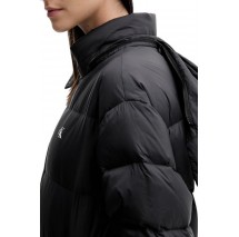 TOMMY JEANS ESSENTIAL MIDWEIGHT LONG PUFFER ΜΠΟΥΦΑΝ ΓΥΝΑΙΚΕΙΟ BLACK