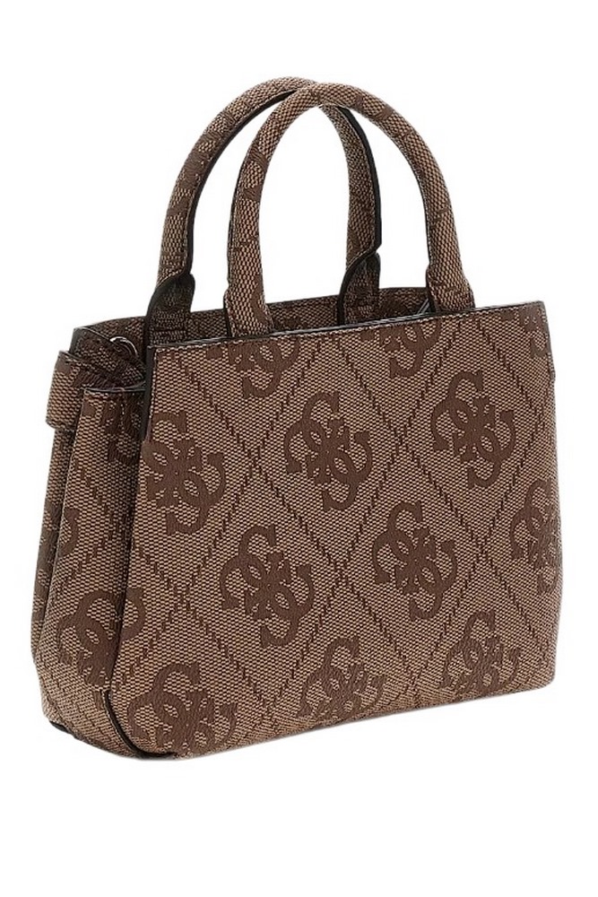 GUESS LORELEI MINI SATCHEL ΤΣΑΝΤΑ ΓΥΝΑΙΚΕΙΑ LATTE