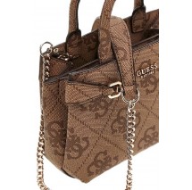 GUESS LORELEI MINI SATCHEL ΤΣΑΝΤΑ ΓΥΝΑΙΚΕΙΑ LATTE