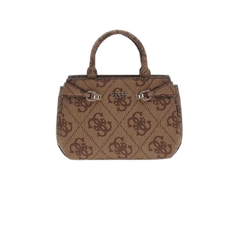 GUESS LORELEI MINI SATCHEL ΤΣΑΝΤΑ ΓΥΝΑΙΚΕΙΑ LATTE