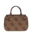 GUESS LORELEI MINI SATCHEL ΤΣΑΝΤΑ ΓΥΝΑΙΚΕΙΑ LATTE