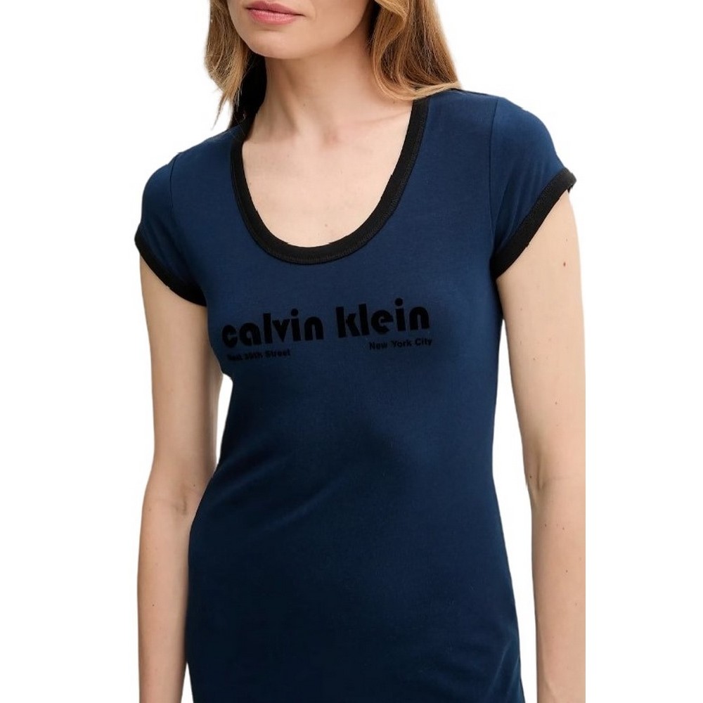 CALVIN KLEIN JEANS PM C GRPHC SCP ΦΟΡΕΜΑ ΓΥΝΑΙΚΕΙΟ BLUE