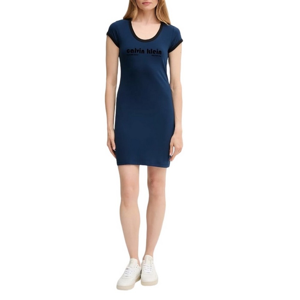CALVIN KLEIN JEANS PM C GRPHC SCP ΦΟΡΕΜΑ ΓΥΝΑΙΚΕΙΟ BLUE
