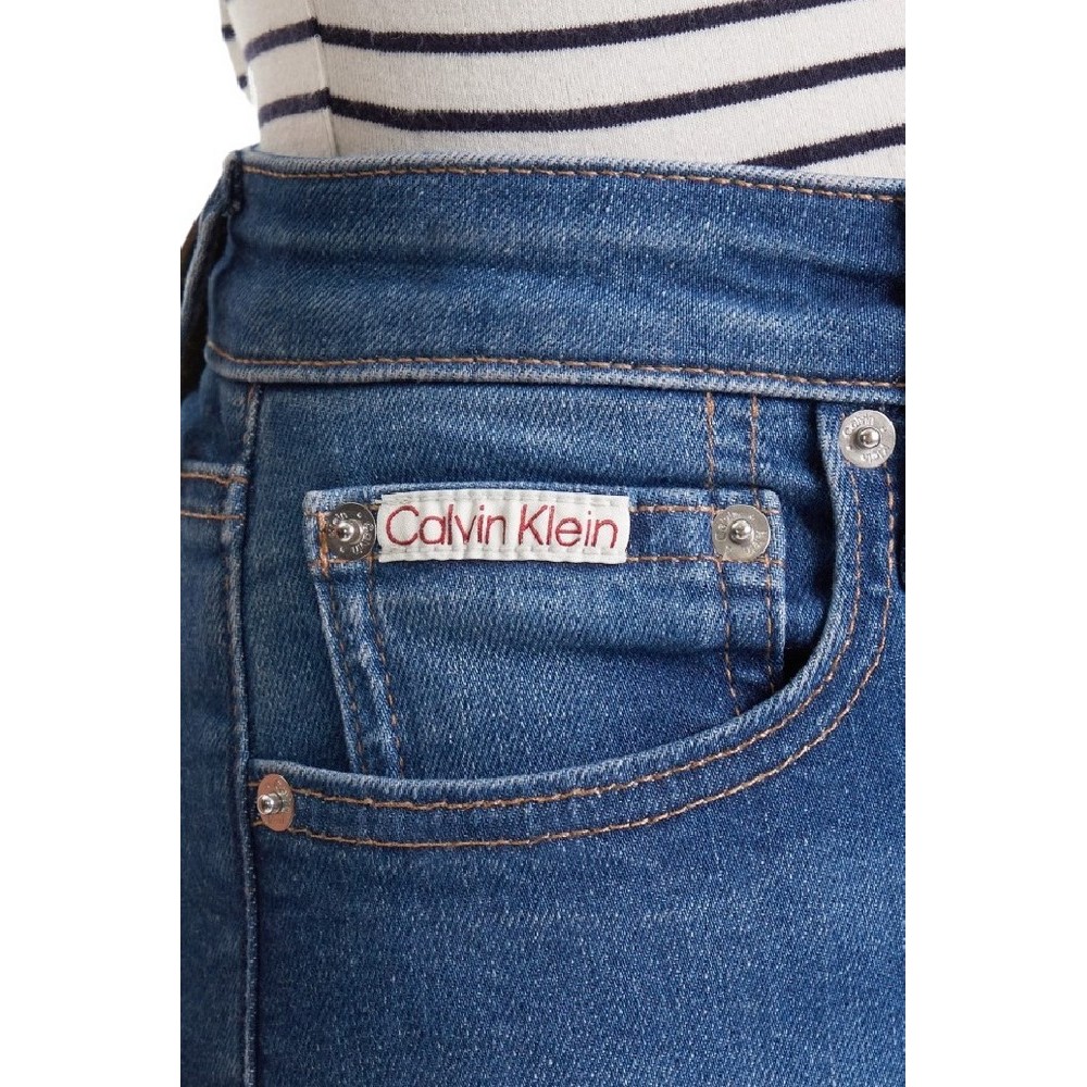 CALVIN KLEIN HGH RS SKNNY ANKL JN ΠΑΝΤΕΛΟΝΙ ΓΥΝΑΙΚΕΙΟ BLUΕ DENIM