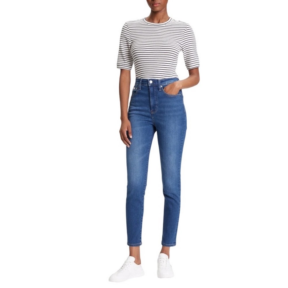 CALVIN KLEIN HGH RS SKNNY ANKL JN ΠΑΝΤΕΛΟΝΙ ΓΥΝΑΙΚΕΙΟ BLUΕ DENIM