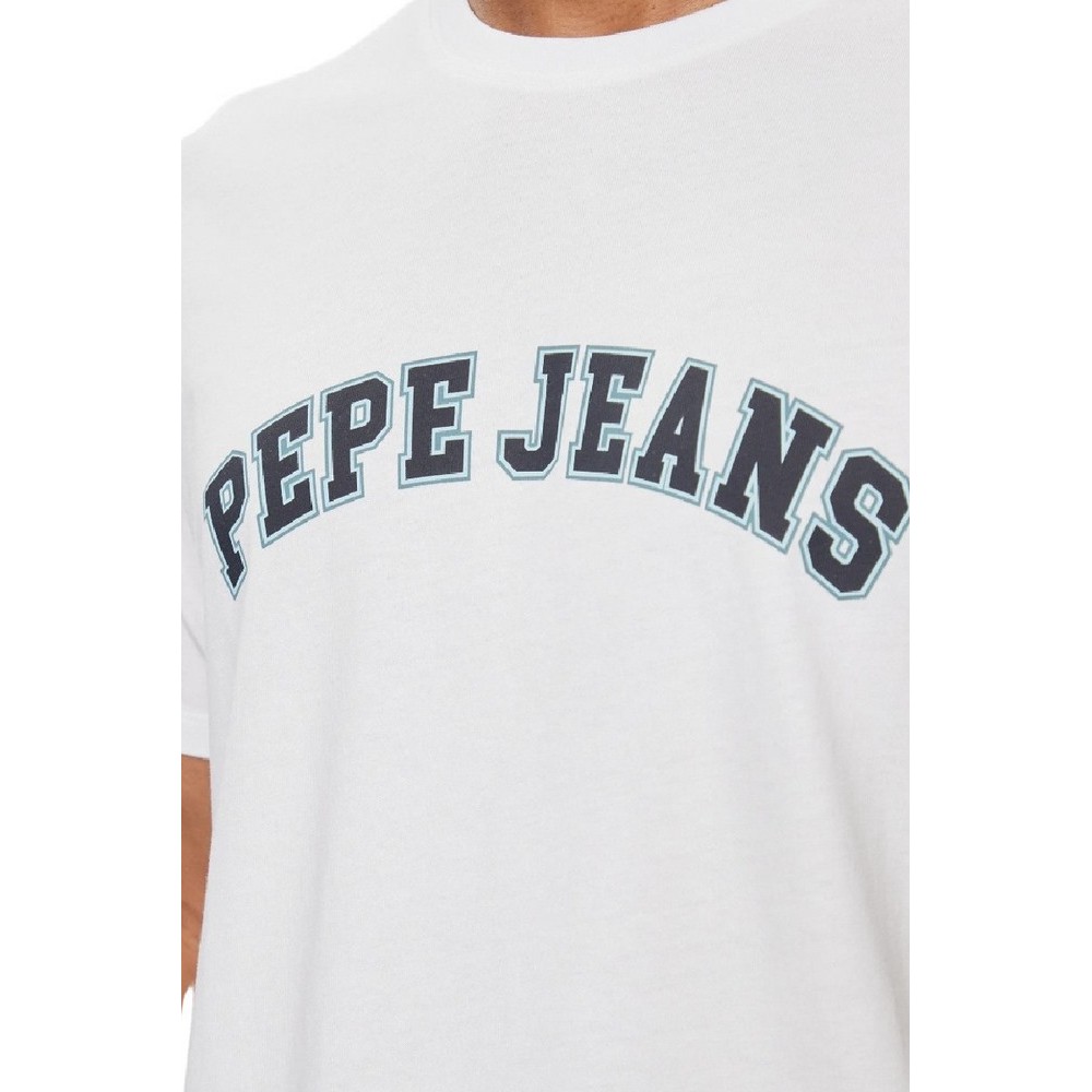 PEPE JEANS LONDON CLEMENT T-SHIRT ΜΠΛΟΥΖΑ ΑΝΔΡΙΚΗ WHITE