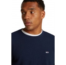 TOMMY JEANS REG WAFFLE L/S TEE ΜΠΛΟΥΖΑ ΑΝΔΡΙΚΗ NAVY