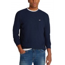 TOMMY JEANS REG WAFFLE L/S TEE ΜΠΛΟΥΖΑ ΑΝΔΡΙΚΗ NAVY