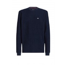 TOMMY JEANS REG WAFFLE L/S TEE ΜΠΛΟΥΖΑ ΑΝΔΡΙΚΗ NAVY