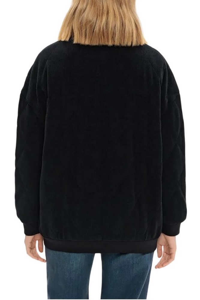 GUESS PAULINA VELVET-RIB PUFFER JKT ΜΠΟΥΦΑΝ ΓΥΝΑΙΚΕΙΟ BLACK