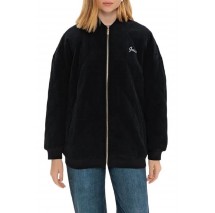 GUESS PAULINA VELVET-RIB PUFFER JKT ΜΠΟΥΦΑΝ ΓΥΝΑΙΚΕΙΟ BLACK