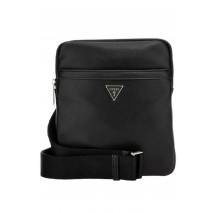 GUESS SCALA CROSSBODY FLAT ΤΣΑΝΤΑ ΑΝΔΡΙΚΗ BLACK