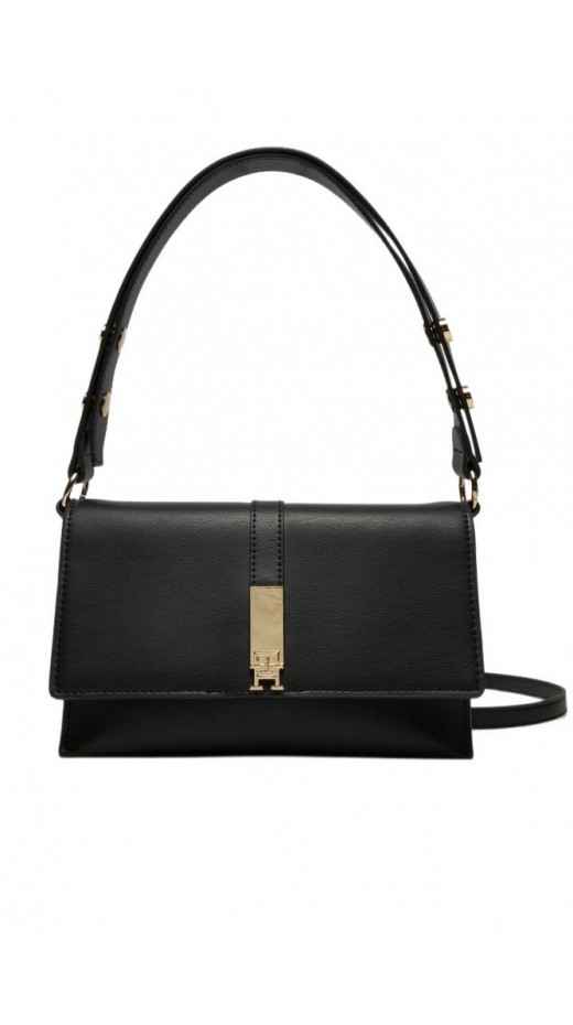 TOMMY HILFIGER HERITAGE SHOULDER BAG ΤΣΑΝΤΑ ΓΥΝΑΙΚΕΙΑ BLACK