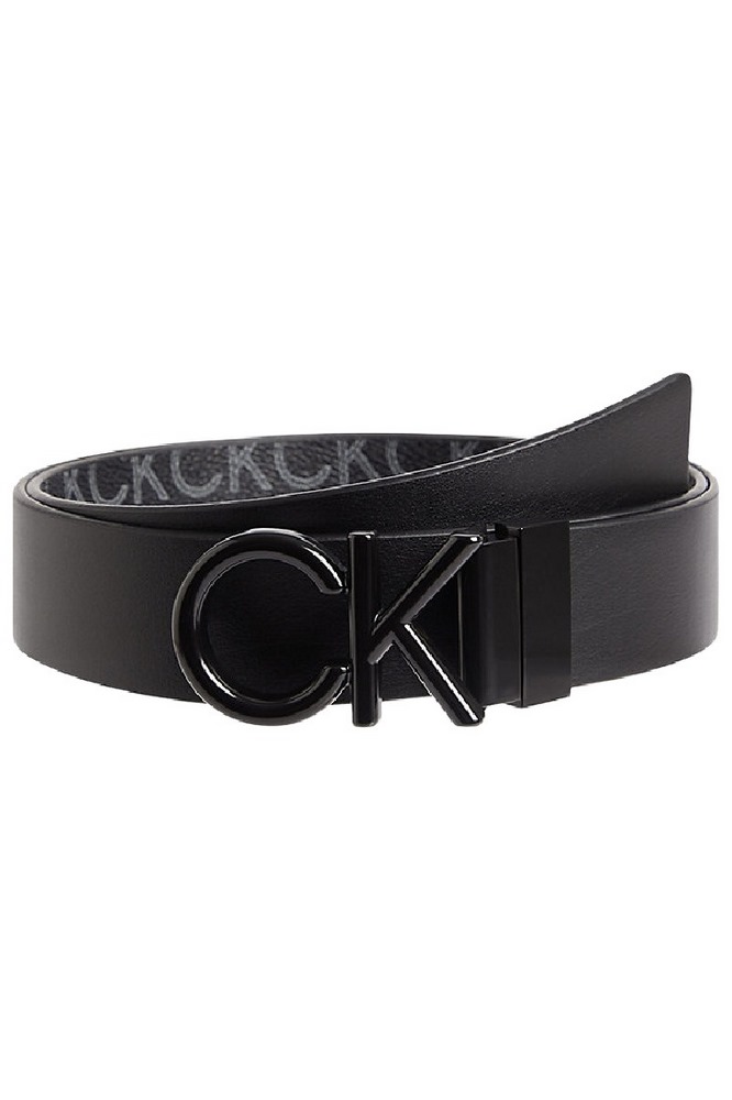 CALVIN KLEIN JEANS ADJ/REV CK METAL BOMBE MONO 35MM ΖΩΝΗ ΑΝΔΡΙΚΗ BLACK