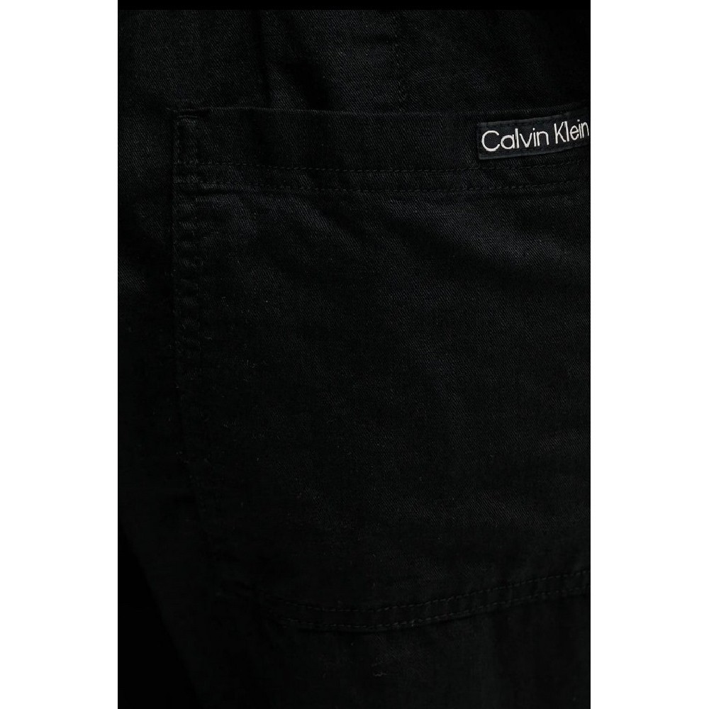 CALVIN KLEIN JEANS LINEN PANT ΠΑΝΤΕΛΟΝΙ ΑΝΔΡΙΚΟ BLACK