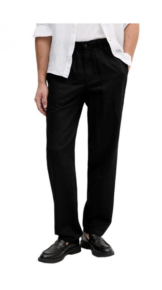CALVIN KLEIN JEANS LINEN PANT ΠΑΝΤΕΛΟΝΙ ΑΝΔΡΙΚΟ BLACK