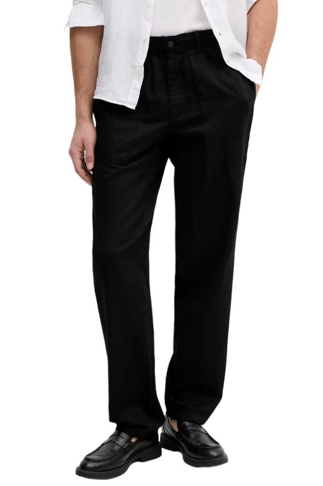 CALVIN KLEIN JEANS LINEN PANT ΠΑΝΤΕΛΟΝΙ ΑΝΔΡΙΚΟ BLACK