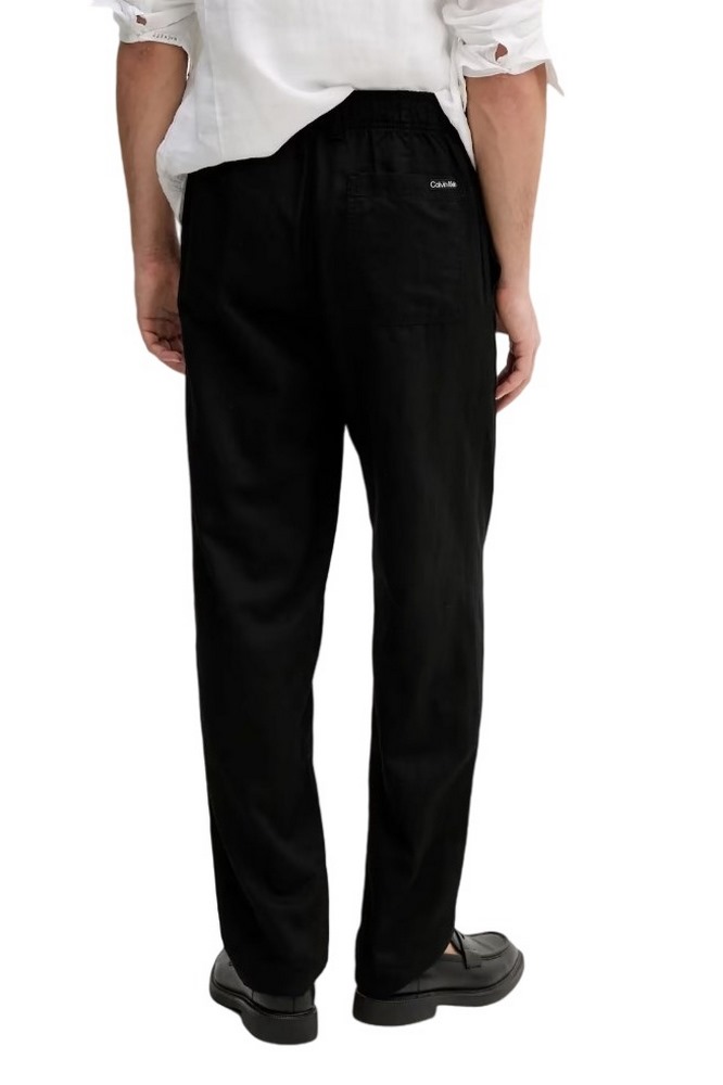 CALVIN KLEIN JEANS LINEN PANT ΠΑΝΤΕΛΟΝΙ ΑΝΔΡΙΚΟ BLACK