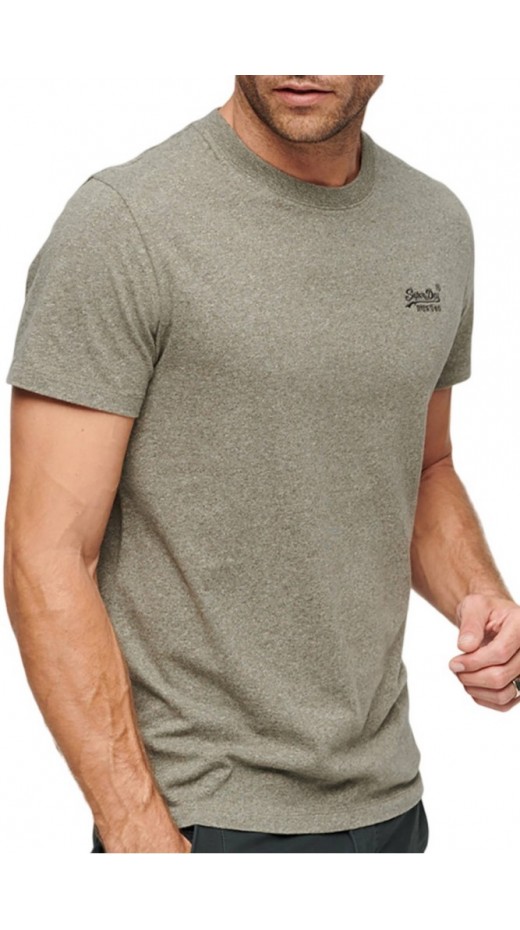SUPERDRY D1 OVIN ESSENTIAL LOGO EMB TEE T-SHIRT ΜΠΛΟΥΖΑ ΑΝΔΡΙΚΗ OLIVE