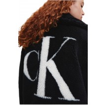 CALVIN KLEIN JEANS BACK CK SHERPA SHORT JACKET ΜΠΟΥΦΑΝ ΓΥΝΑΙΚΕΙΟ BLACK