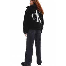 CALVIN KLEIN JEANS BACK CK SHERPA SHORT JACKET ΜΠΟΥΦΑΝ ΓΥΝΑΙΚΕΙΟ BLACK