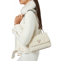 GUESS GIULLY 2 COMP CONVERTIBLE FLAP ΤΣΑΝΤΑ ΓΥΝΑΙΚΕΙΑ IVORY