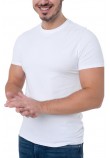 GUESS JEANS SLIM FIT SINGLE CN TEE ΕΣΩΡΟΥΧΟ T-SHIRT ΜΠΛΟΥΖΑ ΑΝΔΡΙΚΗ WHITE