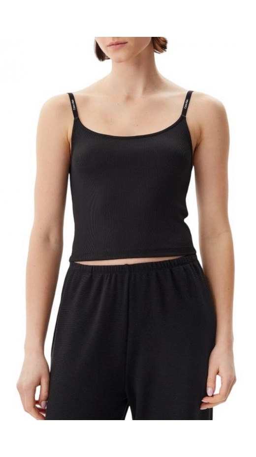 CALVIN KLEIN JEANS LOGO ELASTIC STRAPPY TOP ΤΟΠ ΓΥΝΑΙΚΕΙΟ BLACK