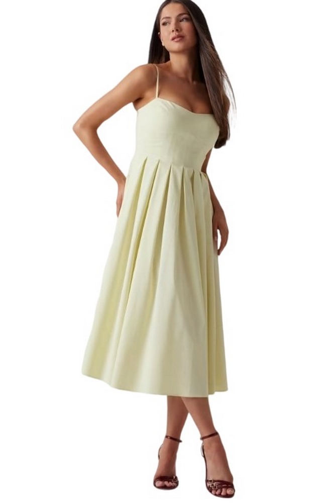 GUESS SL BRIA DRESS ΦΟΡΕΜΑ ΓΥΝΑΙΚΕΙΟ YELLOW