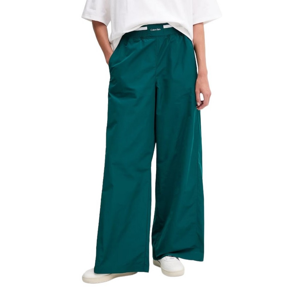 CALVIN KLEIN TAFFETA LOGO WB TRACK PANT ΠΑΝΤΕΛΟΝΙ ΓΥΝΑΙΚΕΙΟ PETROL