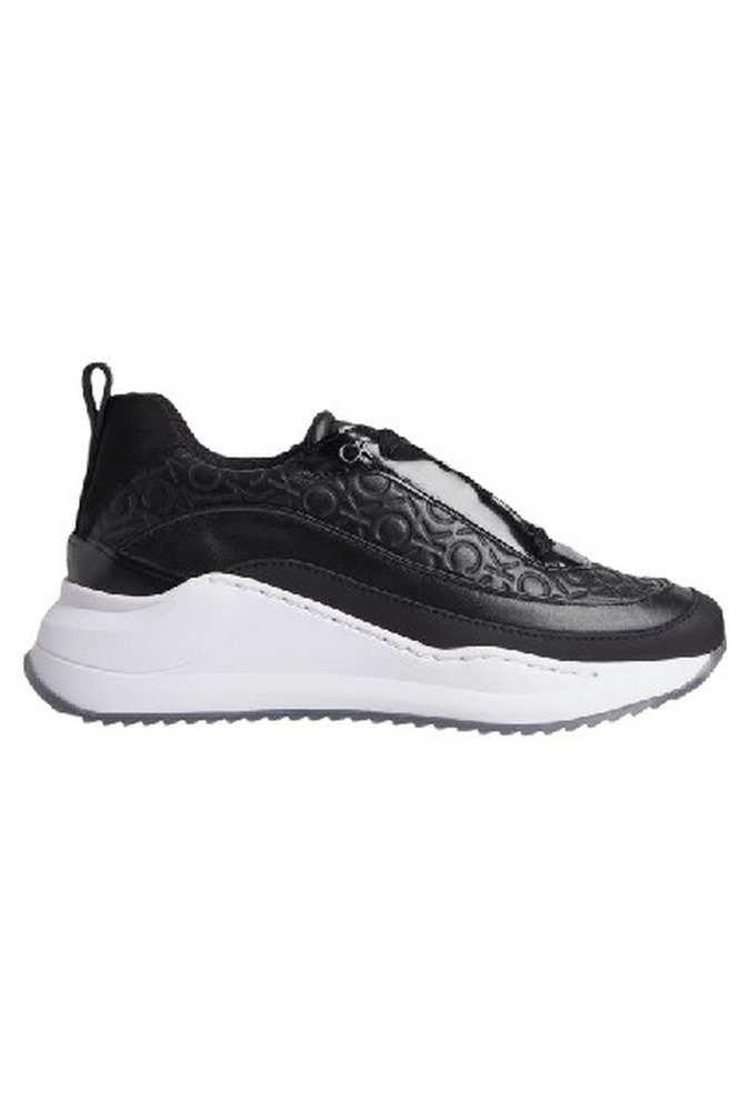 CALVIN KLEIN JEANS CHUNKY INTERNAL WEDGE MONO MIX ΠΑΠΟΥΤΣΙ ΓΥΝΑΙΚΕΙΟ BLACK