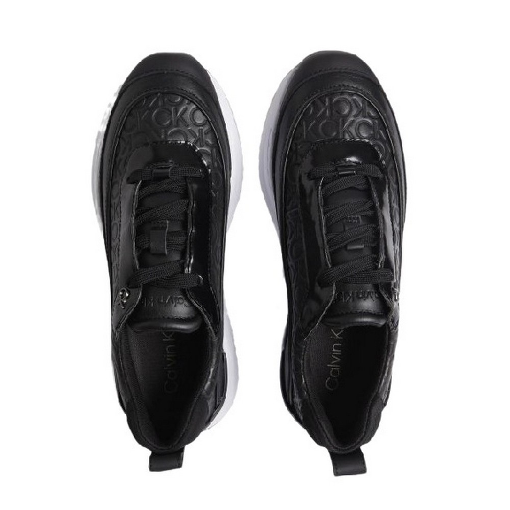 CALVIN KLEIN JEANS CHUNKY INTERNAL WEDGE MONO MIX ΠΑΠΟΥΤΣΙ ΓΥΝΑΙΚΕΙΟ BLACK
