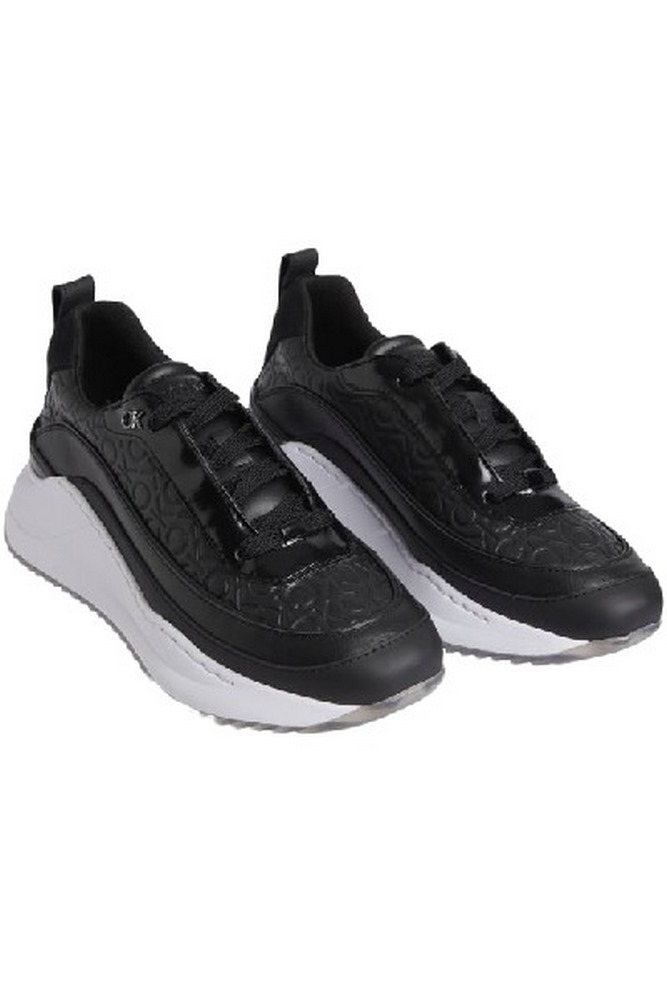 CALVIN KLEIN JEANS CHUNKY INTERNAL WEDGE MONO MIX ΠΑΠΟΥΤΣΙ ΓΥΝΑΙΚΕΙΟ BLACK