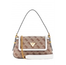 GUESS DESIDERIA MINI FLAP SHLDR BAG ΤΣΑΝΤΑ ΓΥΝΑΙΚΕΙΑ BEIGE