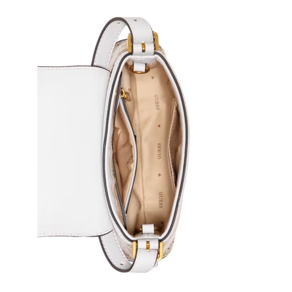 GUESS DESIDERIA MINI FLAP SHLDR BAG ΤΣΑΝΤΑ ΓΥΝΑΙΚΕΙΑ BEIGE