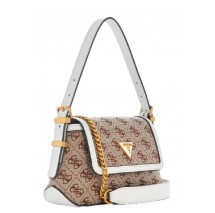 GUESS DESIDERIA MINI FLAP SHLDR BAG ΤΣΑΝΤΑ ΓΥΝΑΙΚΕΙΑ BEIGE