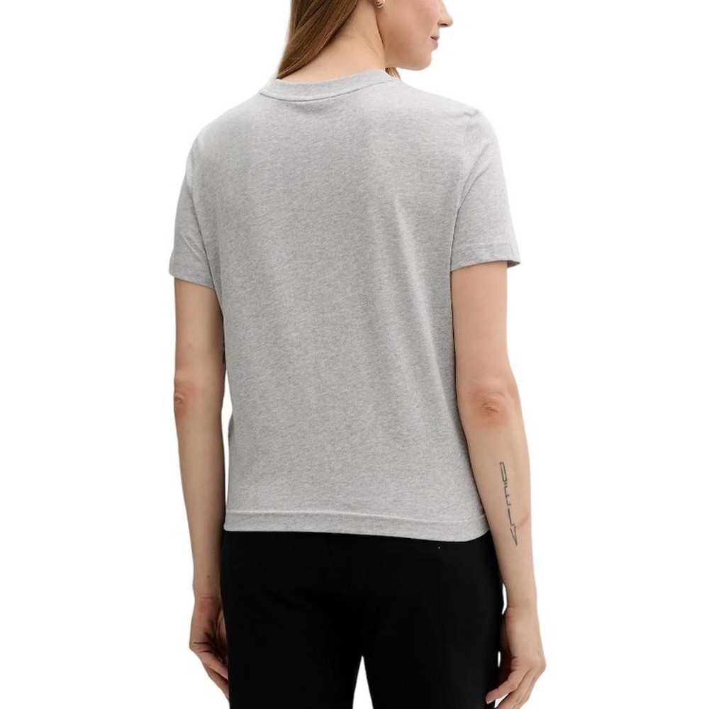 CALVIN KLEIN JEANS FITTED SCRIPT CALVIN KLEIN T-SHIRT ΜΠΛΟΥΖΑ ΓΥΝΑΙΚΕΙΑ GREY