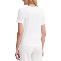 CALVIN KLEIN JEANS FITTED SCRIPT CALVIN KLEIN T-SHIRT ΜΠΛΟΥΖΑ ΓΥΝΑΙΚΕΙΑ WHITE