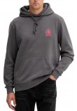 TOMMY JEANS REG WASHED CREST PLAY HOOD ΜΠΛΟΥΖΑ ΦΟΥΤΕΡ ΑΝΔΡΙΚΗ WASHED BLACK