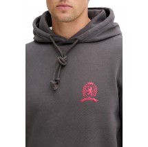 TOMMY JEANS REG WASHED CREST PLAY HOOD ΜΠΛΟΥΖΑ ΦΟΥΤΕΡ ΑΝΔΡΙΚΗ WASHED BLACK