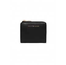 TOMMY HILFIGER FLAG COMPACT ZA ΠΟΡΤΟΦΟΛΙ ΓΥΝΑΙΚΕΙΟ BLACK