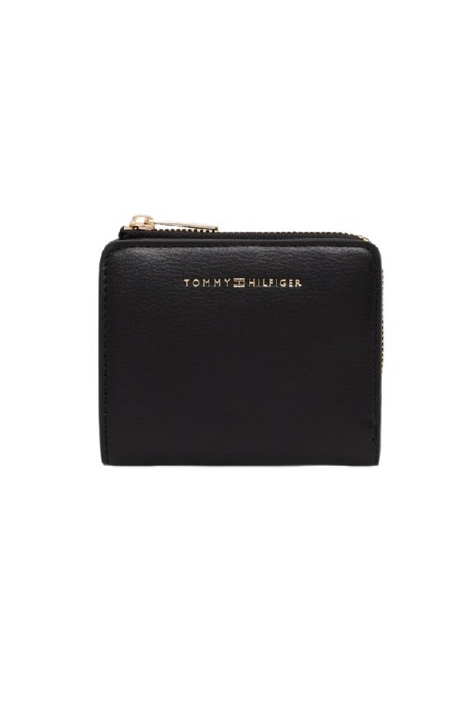 TOMMY HILFIGER FLAG COMPACT ZA ΠΟΡΤΟΦΟΛΙ ΓΥΝΑΙΚΕΙΟ BLACK