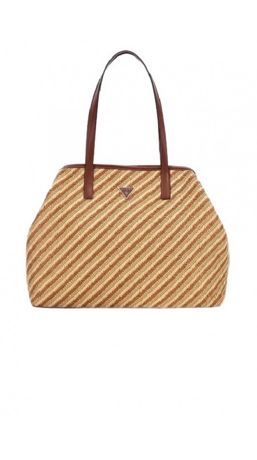 GUESS VIKKY II LARGE 2 IN 1 TOTE ΤΣΑΝΤΑ ΓΥΝΑΙΚΕΙΑ COGNAC