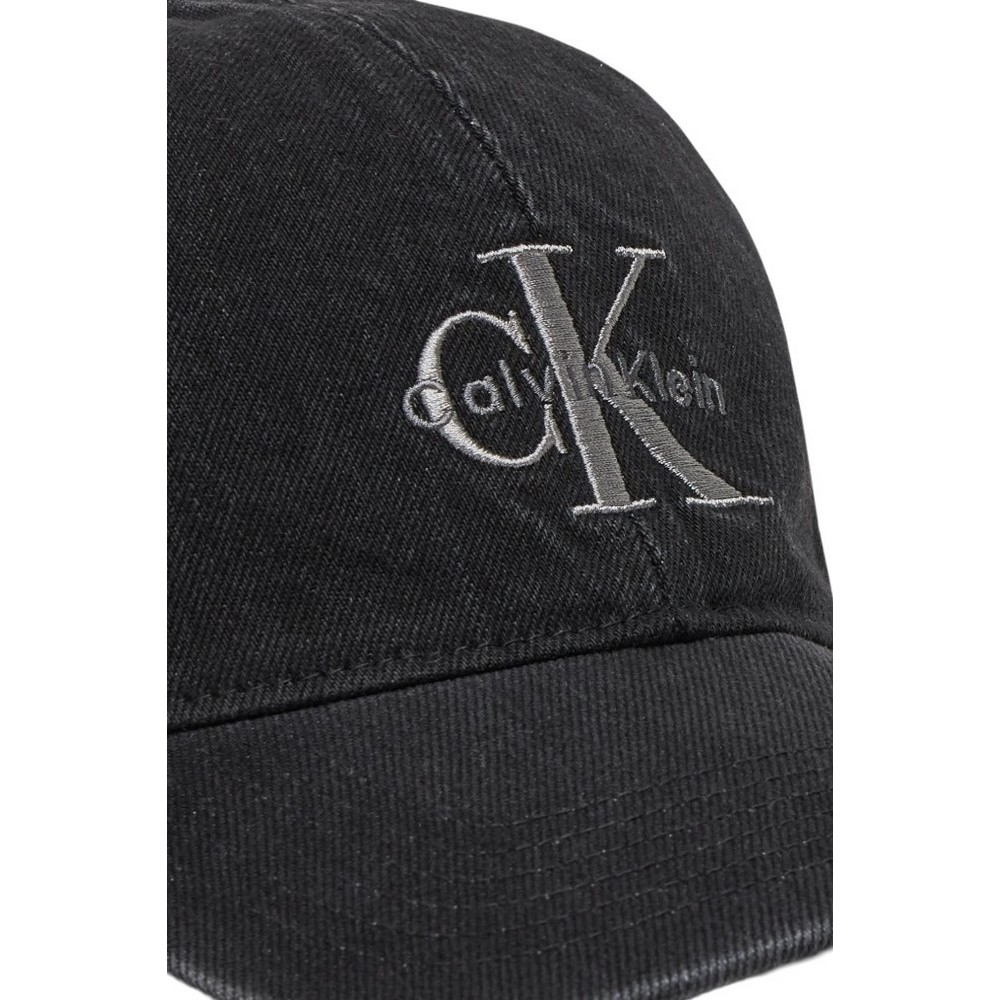 CALVIN KLEIN 6 PANEL MONO LOGO BB CAP ΚΑΠΕΛΟ ΑΝΔΡΙΚΟ BLACK
