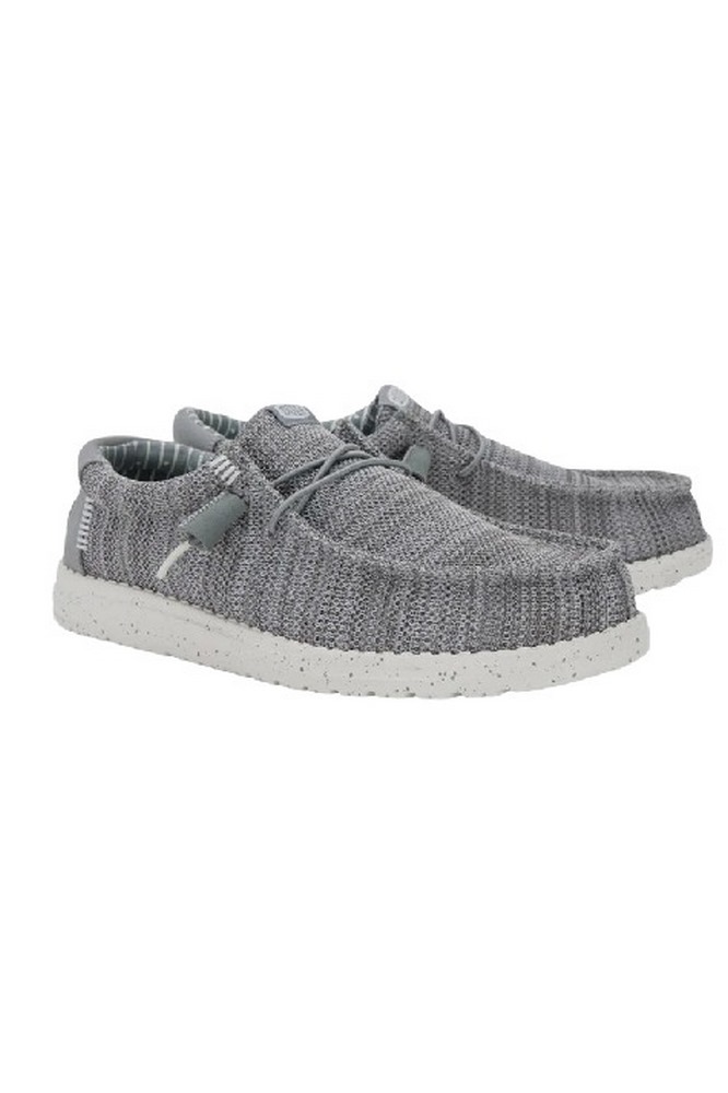 HEY DUDE WALLY STRETCH SOX ΠΑΠΠΟΥΤΣΙ ΑΝΔΡΙΚΟ GREY