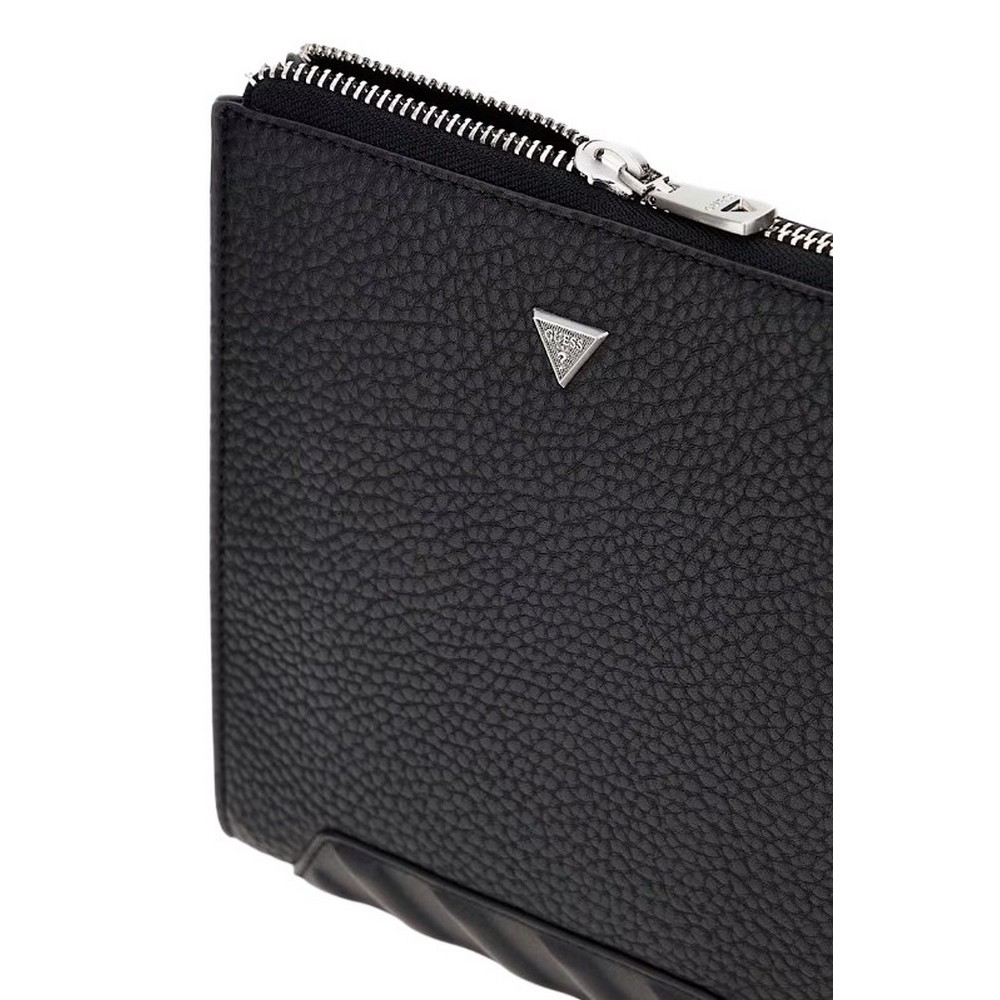 GUESS TORINO CROSSBODY FLAT ΤΣΑΝΤΑ ΑΝΔΡΙΚΗ BLACK