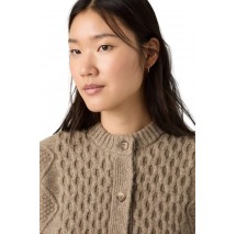 LEVIS CHARLOTTE CREWNECK CARDIGAN ΖΑΚΕΤΑ ΠΛΕΚΤΗ ΓΥΝΑΙΚΕΙΑ NEUTRALS